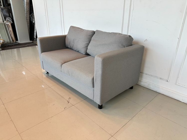 โซฟา 2 ที่นั่ง เบาะผ้าสีเทา รูปที่ 4