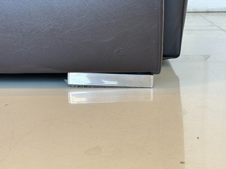 โซฟาแอล 3 ที่นั่ง เบาะหนัง PU สีน้ำตาล รูปที่ 13