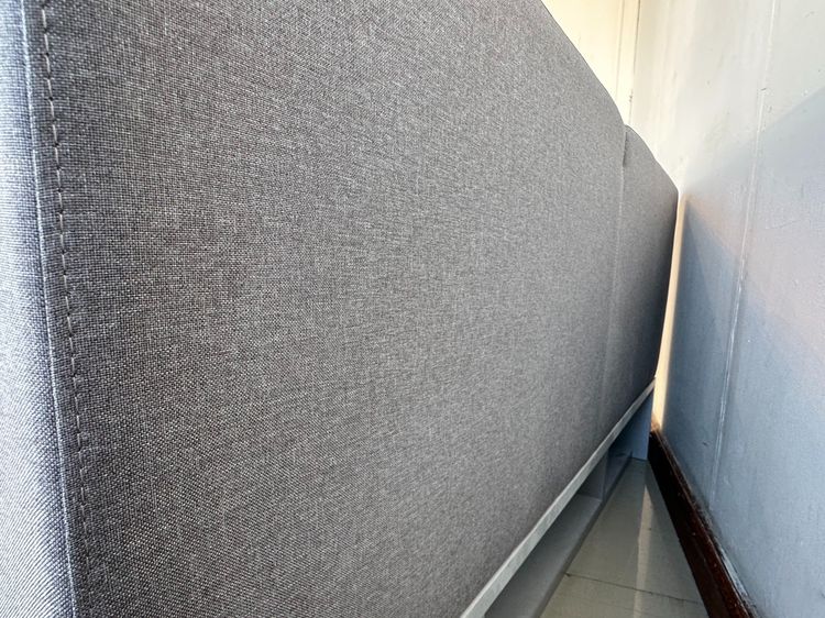 โซฟา 2 ที่นั่ง มี 2 ลิ้นชัก เบาะผ้าสีเทา โครงไม้ MDF สีเทาอ่อน รูปที่ 6