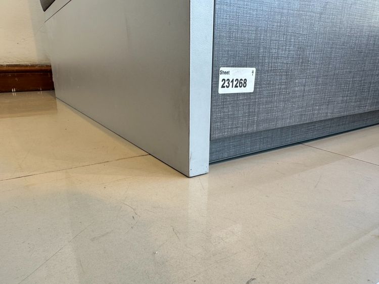 โซฟา 2 ที่นั่ง มี 2 ลิ้นชัก เบาะผ้าสีเทา โครงไม้ MDF สีเทาอ่อน รูปที่ 14