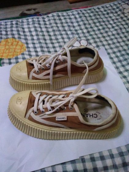 รองเท้าCHANELแท้ไม่มีกล่องส่งต่อไชค์37เก่าเก็บราคา990พร้อมส่งเก็บปลายทางเพิ่ม50บาท