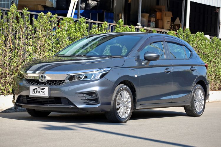 Honda City 2021 1.0 S+ Sedan เบนซิน ไม่ติดแก๊ส เกียร์อัตโนมัติ เทา