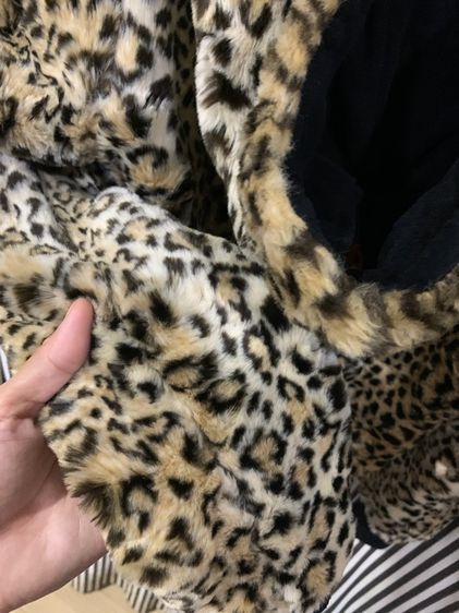  เสื้อกันหนาว กันลม ลายเสือขนนิ่มฟู บุซับใน มีซับใน หนาอุ่น ใส่กันลม  รูปที่ 8