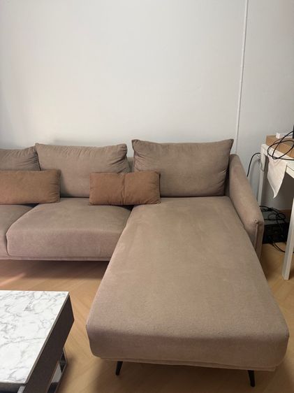 น้ำตาล ผ้า 3 ที่นั่ง โซฟา SB