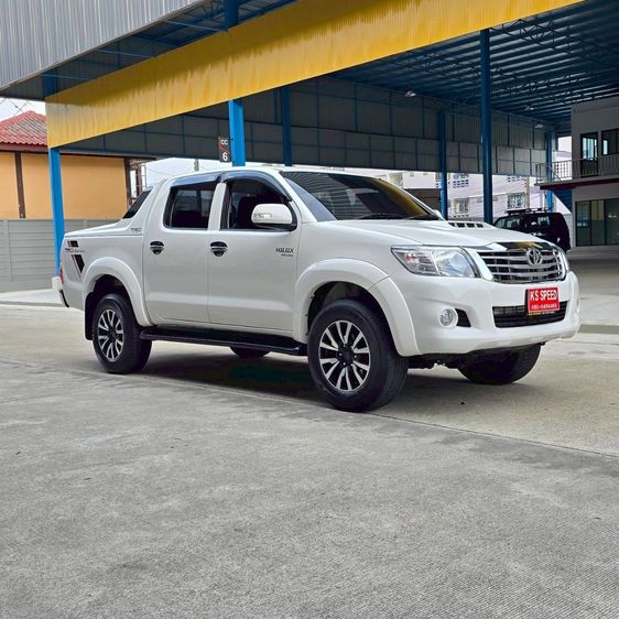 Toyota Hilux Vigo Champ 2015 Double Cab 2.5 E VNT Prerunner TRD Sportivo Pickup ดีเซล ไม่ติดแก๊ส เกียร์อัตโนมัติ ขาว รูปที่ 2
