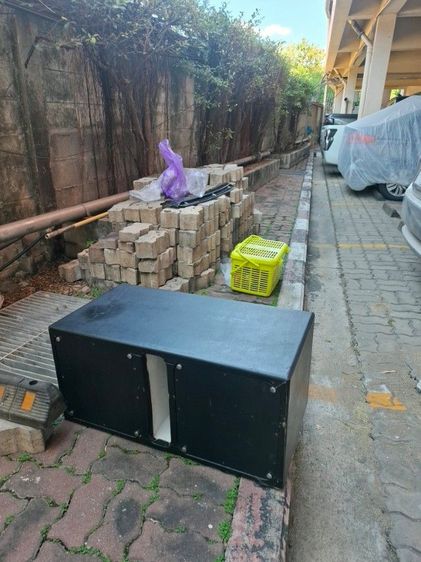 ตู้ฟาดลำโพงซับ 10 นิ้ว 1 คู่ โครงหล่อ แม่เหล็ก 2 ก้อน
 รูปที่ 3