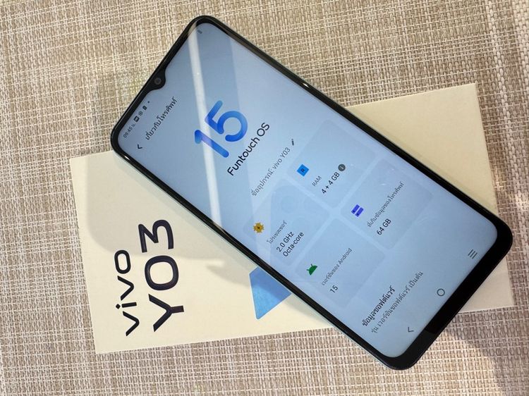 VIVO y03 ล็อกเครื่องมีรอยเก็ทกัด รูปที่ 8