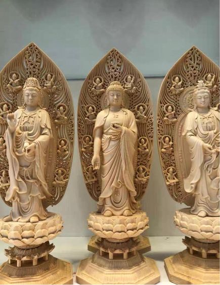 ✨ไตรเทพแห่งประจิมทิศ (ซีฟางซานเสิ้ง) 42.5 cm รูปที่ 4