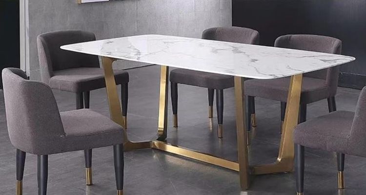 โต๊ะทานข้าวหินอ่อน โต๊ะกินข้าวหินอ่อน รูปที่ 4