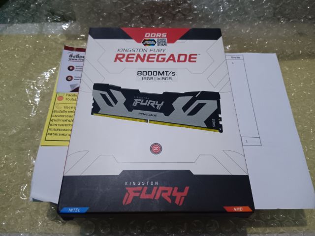 ที่เก็บข้อมูลและเมมโมรี่การ์ด ram ddr5 16gb