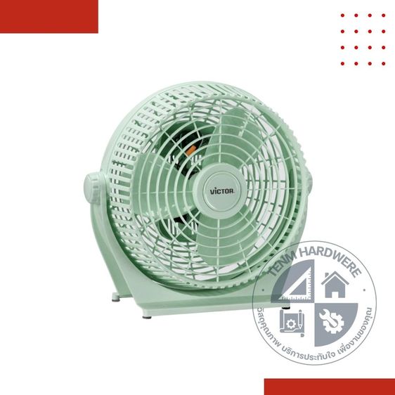 Victor พัดลมแฟนซี 10 นิ้ว รุ่น BX-211 พัดลม พัดลมตั้งโต๊ะ วิคเตอร์ (สีเขียวพาสเทล) รูปที่ 2