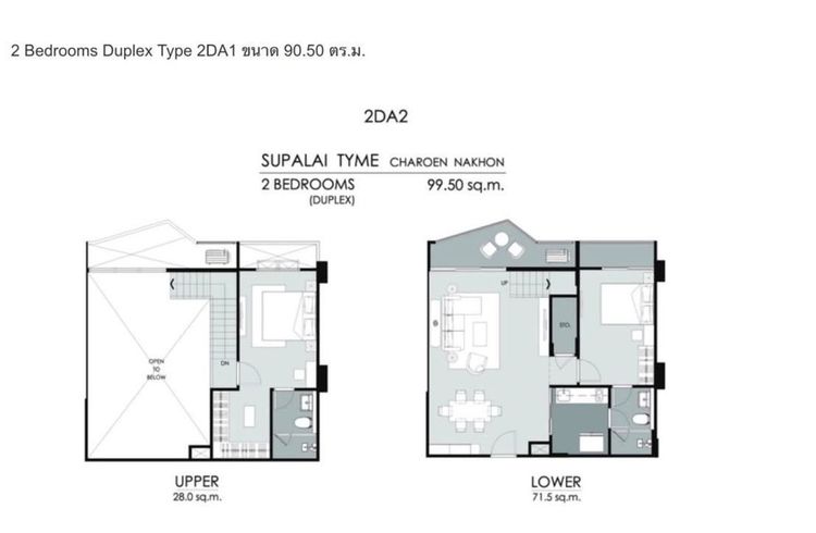 มีบางส่วน 2027 ✅ขายเท่าทุน ราคา Pre-Sale🔥 ห้อง Rare ทั้งชั้นมีเพียง 4 ห้อง - คอนโด Supalai Tyme Charoen Nakhon ห้อง Duplex ชั้น 27 ห้องบนสุด รูปที่ 2