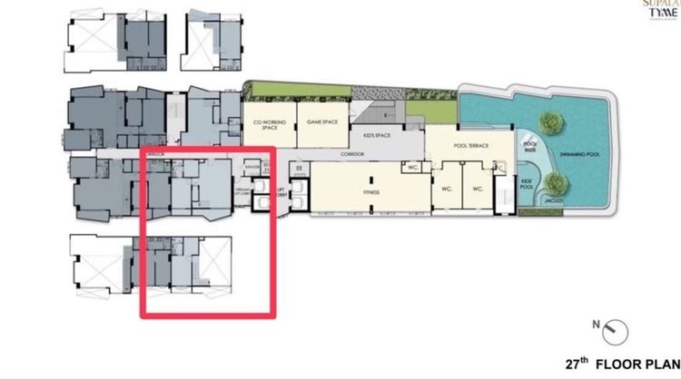 มีบางส่วน 2027 ✅ขายเท่าทุน ราคา Pre-Sale🔥 ห้อง Rare ทั้งชั้นมีเพียง 4 ห้อง - คอนโด Supalai Tyme Charoen Nakhon ห้อง Duplex ชั้น 27 ห้องบนสุด