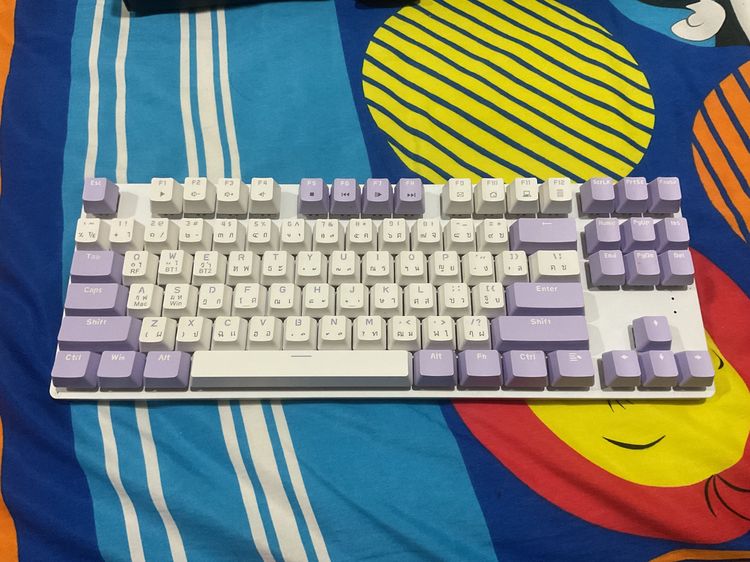 คีย์บอร์ดไร้สาย Ajazz ak872 สีMountain Mist สภาพดี รูปที่ 6