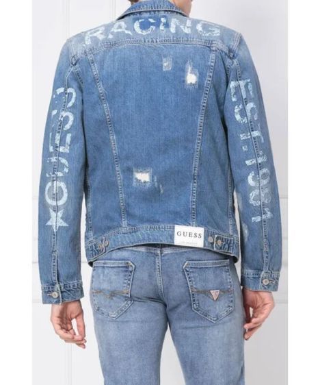 Guess Los Angeles Jeans Jacket (Size M)  รูปที่ 15