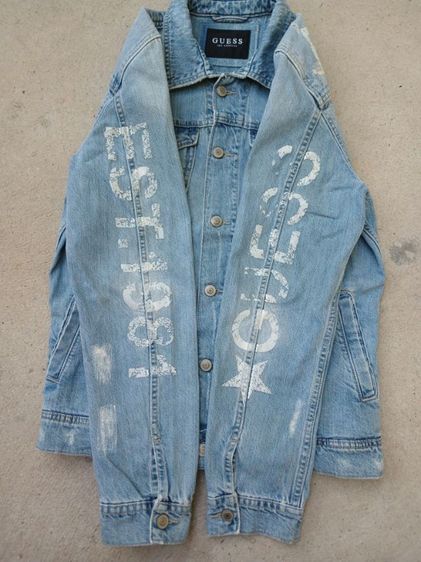 Guess Los Angeles Jeans Jacket (Size M)  รูปที่ 5