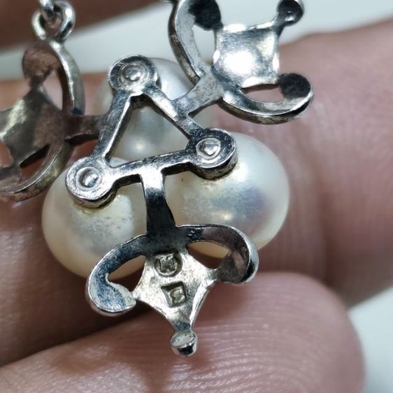 🔖สร้อยเงินแท้ Mikimoto วินเทจ มุกสวยมาก งานจากญี่ปุ่น รูปที่ 14