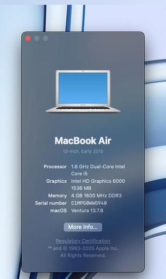 Macbook Air 13" Early 2015  รูปที่ 15