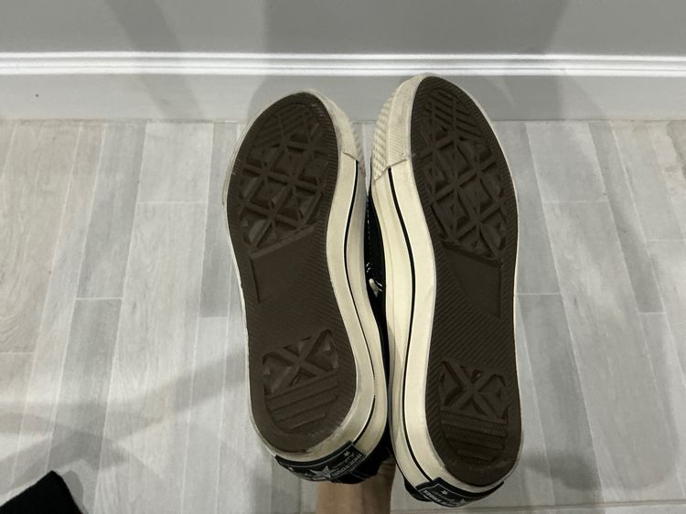 รองเท้าผ้าใบหุ้มข้อสีดำ ไซส์ 38 รูปที่ 3