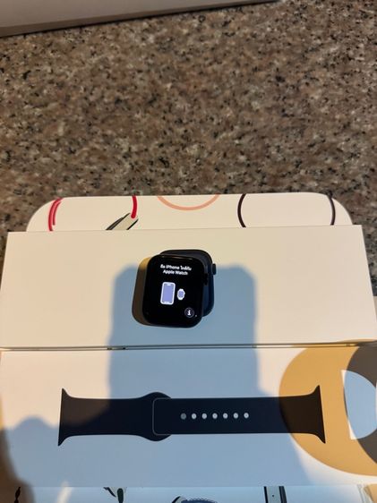 ขายApple Watchซีรี่9สีMinight45MMยกกล่องไร้รอยตกบุบสูนTrueใช้งานดีถูกมาก