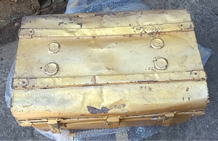 หีบเหล็ก หีบสมบัติ เก่าโบราณสะสม รูปที่ 10