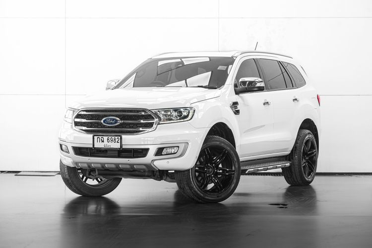 Ford Everest 2019 2.0 Titanium Plus Utility-car ดีเซล ไม่ติดแก๊ส เกียร์อัตโนมัติ ขาว รูปที่ 2