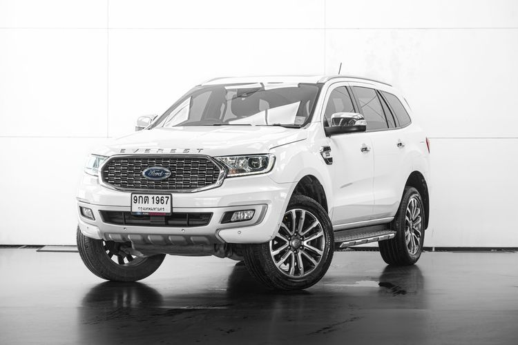 Ford Everest 2021 2.0 Titanium Plus Utility-car ดีเซล ไม่ติดแก๊ส เกียร์อัตโนมัติ ขาว รูปที่ 2