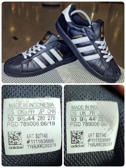รองเท้า💥adidas superstar💥ของแท้‼️สวยๆ เดิมๆ สภาพดี💥ไซร์ 44 รูปที่ 7