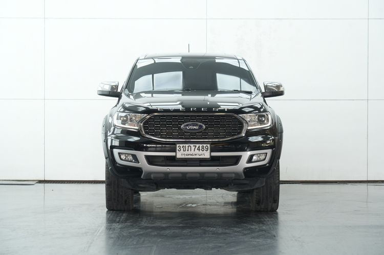 Ford Everest 2022 2.0 Titanium Plus 4WD Utility-car ดีเซล ไม่ติดแก๊ส เกียร์อัตโนมัติ ดำ รูปที่ 3