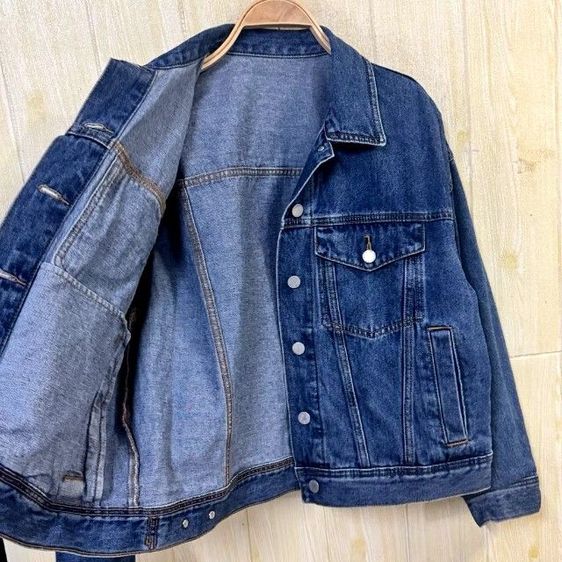 เสื้อยีนส์ เสื้อแจ็คเก็ต เสื้อคลุม แบรนด์ GU (มือสอง) รูปที่ 4