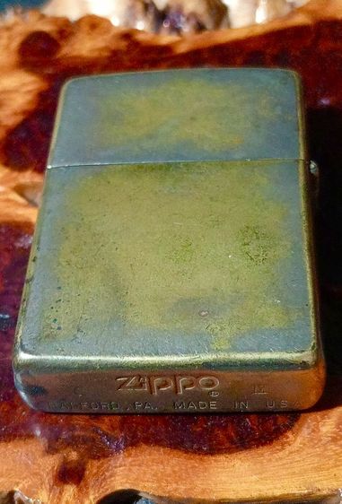 U.S.A,ไฟแช็ค zippo ปี 1932 เนื้อทองเหลืองเก่าโบราณแท้เดิม สภาพเยี่ยม รูปที่ 13