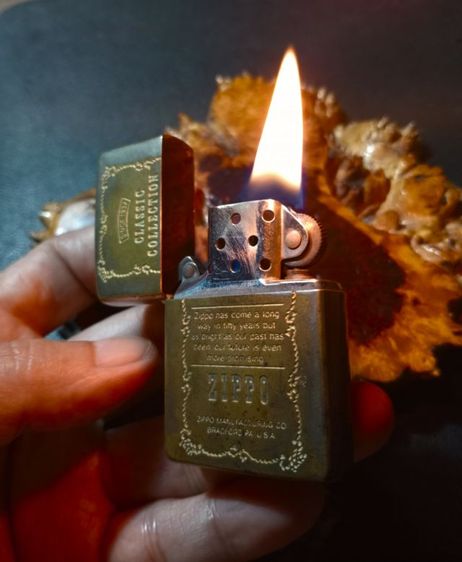 U.S.A,ไฟแช็ค zippo ปี 1932 เนื้อทองเหลืองเก่าโบราณแท้เดิม สภาพเยี่ยม รูปที่ 14