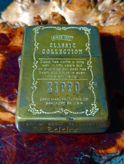 U.S.A,ไฟแช็ค zippo ปี 1932 เนื้อทองเหลืองเก่าโบราณแท้เดิม สภาพเยี่ยม รูปที่ 9