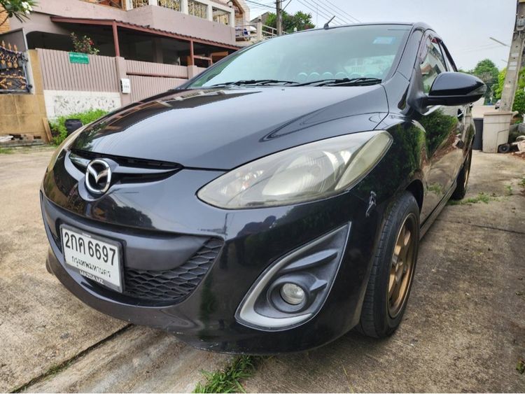 Mazda Mazda 2 2013 1.5 Elegance Spirit Sedan เบนซิน ไม่ติดแก๊ส เกียร์อัตโนมัติ ดำ รูปที่ 2