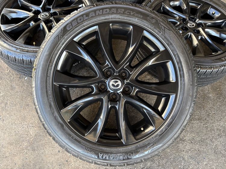 ล้อแม็กขอบ19 MAZDA CX-5 (ล้อทำสีมาใหม่เพื่อความสวยงาม ไม่มีซ่อม) พร้อมยางYOKOHAMA235-50-19 ปี22 ปีแท้  รูปที่ 2
