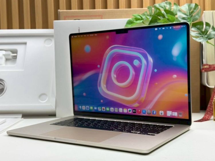 MacBook Air 15-inch M3 2024 Ram8GB SSD256GB Starlight apple care 29 November 2026 รูปที่ 2