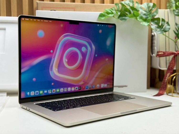 MacBook Air 15-inch M3 2024 Ram8GB SSD256GB Starlight apple care 29 November 2026 รูปที่ 3