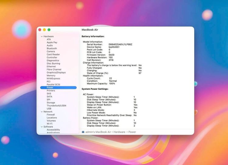 MacBook Air 15-inch M3 2024 Ram8GB SSD256GB Starlight apple care 29 November 2026 รูปที่ 13