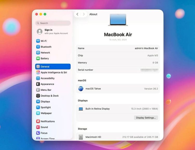 MacBook Air 15-inch M3 2024 Ram8GB SSD256GB Starlight apple care 29 November 2026 รูปที่ 12