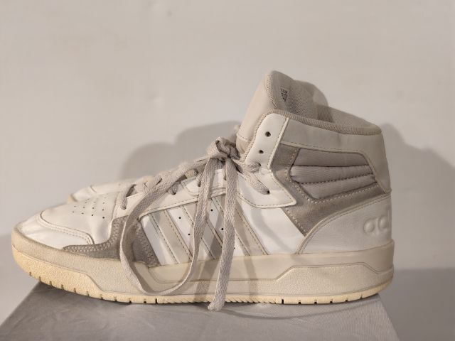 Adidas Forum Mid US 10.5 UK 10  EU 44⅔ White Grey  445 THB  รูปที่ 4