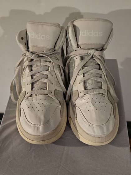 Adidas Forum Mid US 10.5 UK 10  EU 44⅔ White Grey  445 THB  รูปที่ 3