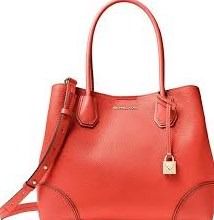 MICHAEL MICHAEL KORS Mercer Gallery Small Leather Satchel (RED)