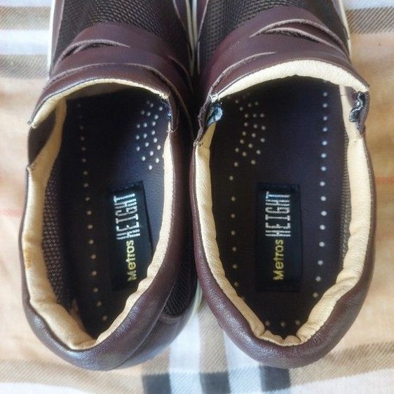 ☣️Metrors HEIGHT⏫️สนีกเกอร์เพิ่มความสูง หนังแท้สภาพใหม่สวย✨️ รูปที่ 9