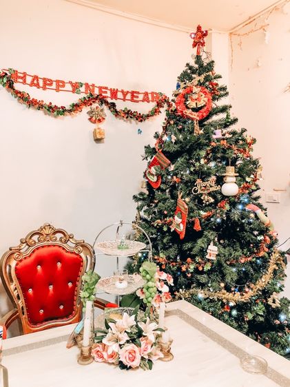 ต้นคริสมาสพร้อมอุปกรณ์ตกแต่ง รูปที่ 8