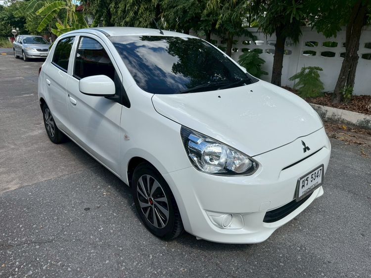 Mitsubishi Mirage 2012 1.2 GLX Sedan เบนซิน ไม่ติดแก๊ส เกียร์อัตโนมัติ ขาว รูปที่ 3