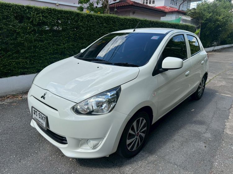 Mitsubishi Mirage 2012 1.2 GLX Sedan เบนซิน ไม่ติดแก๊ส เกียร์อัตโนมัติ ขาว