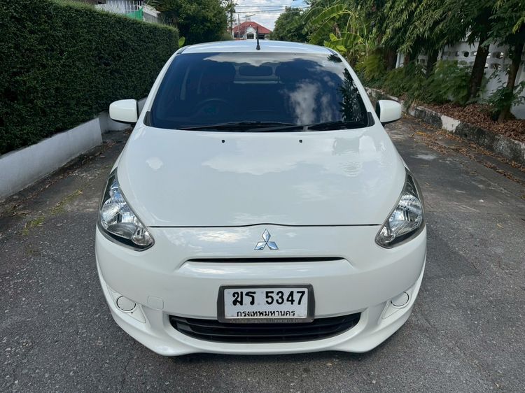Mitsubishi Mirage 2012 1.2 GLX Sedan เบนซิน ไม่ติดแก๊ส เกียร์อัตโนมัติ ขาว รูปที่ 2