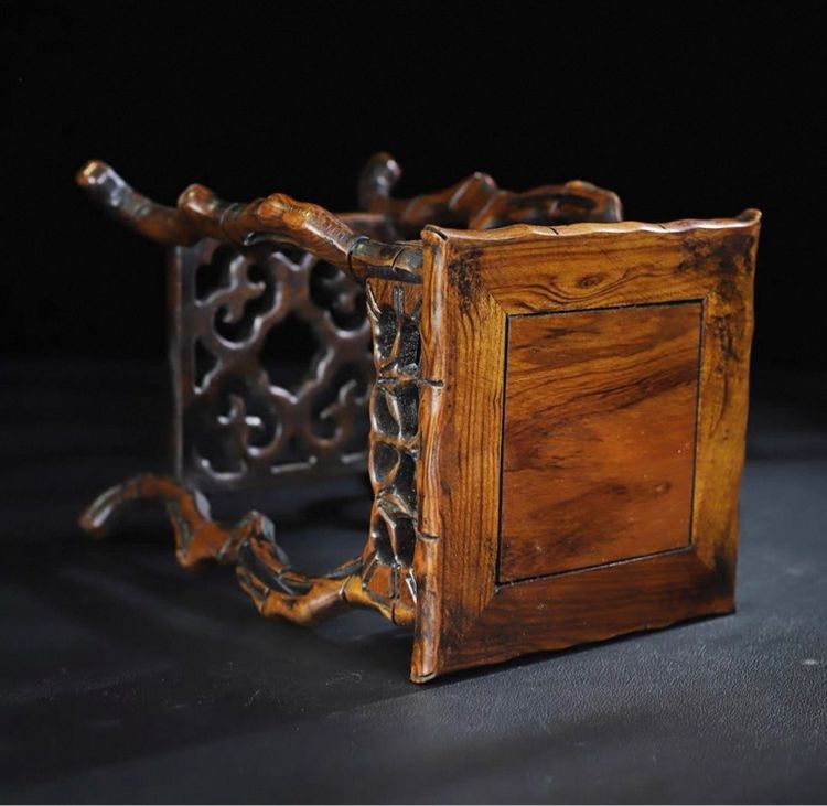 ✨ขาตั้งดอกไม้แกะสลักด้วยมือแบบโบราณ รูปที่ 2