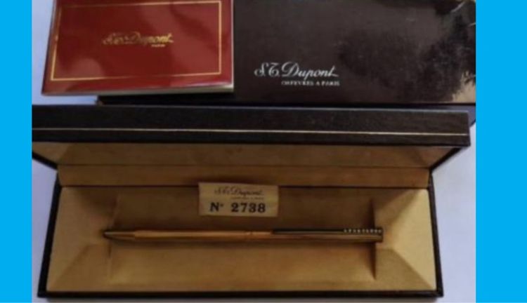 ปากกา DUPONT ด้ามทอง ฝั่งเพชร รูปที่ 2