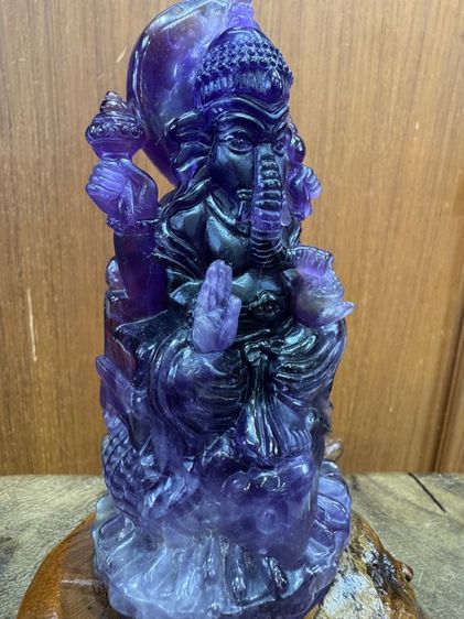อเมทิสต์แกะสลักพระพิฆเนศ รูปที่ 4
